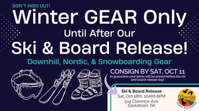 Winter GEAR Only Until Oct 23rd!