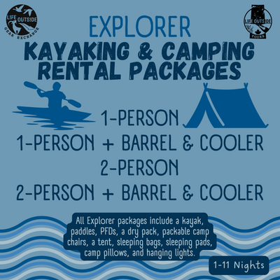 Explorer Kayaking & Camping Rental Packages