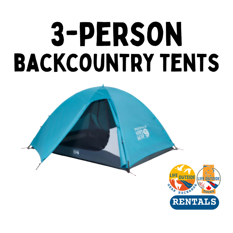 BACKCOUNTRY TENTS: 3-PERSON - Gear Rentals