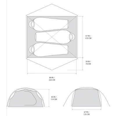 BACKCOUNTRY TENTS: 3-PERSON - Gear Rentals