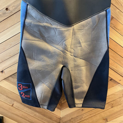 Dive N' Surf - HydroFlex 2-3mm Shorty Wetsuit - MSRP Comparable $177: Blue/Black--Small