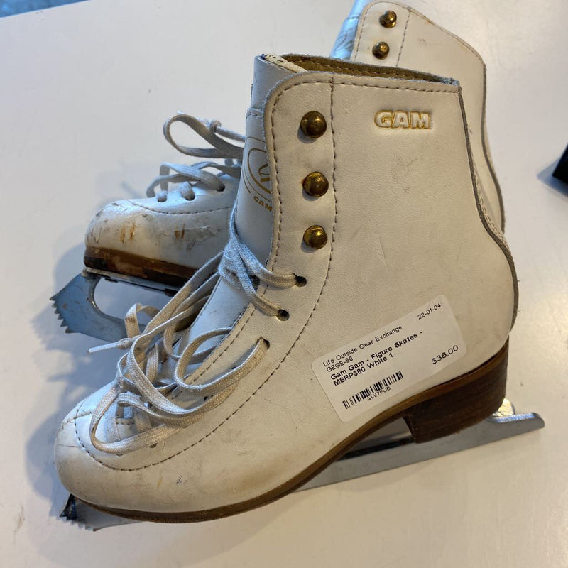 Gam - Figure Skates - MSRP$80: White-children-1