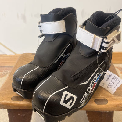 Salomon - Combi Kid's Cross Country Ski Boots - SNS Pilot Bindings - MSRP $160: Black-children-2.5