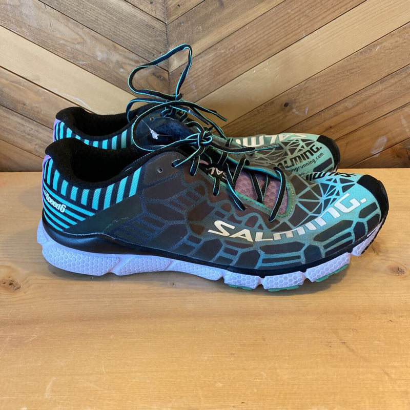 Salming - Speed 6 Running Shoes - MSRP $130: Mint/Purple-women-8.5