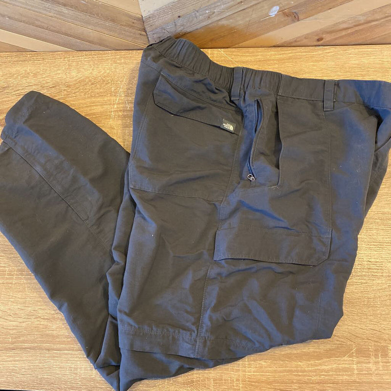 The North Face - Zip Off Convertible Pants - MSRP $90: Grey-men-XL