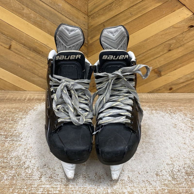 Bauer - Supreme TotalOne MX3 Junior Hockey Skates - MSRP $800+: Black-children-4D