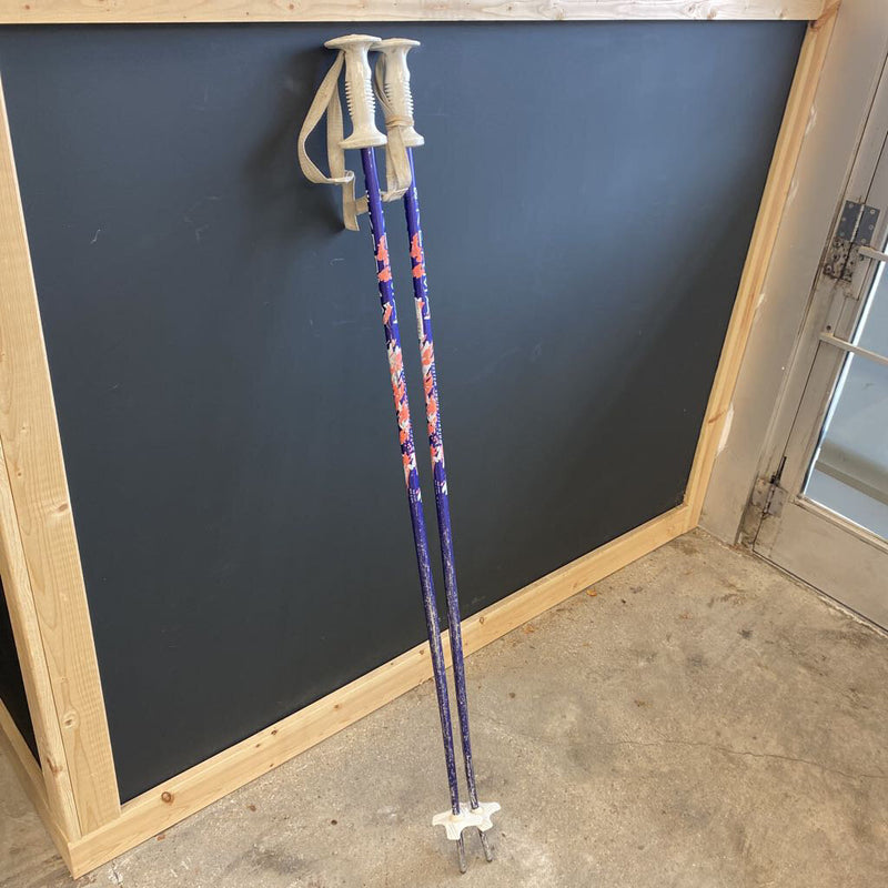 Kerma - Titanium Downhill Ski Poles: Purple/White/Pink--