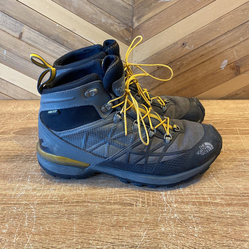 The North Face - Gore-Tex Hiking Boots - MSRP comparable $210: Grey/Yellow-men-10.5