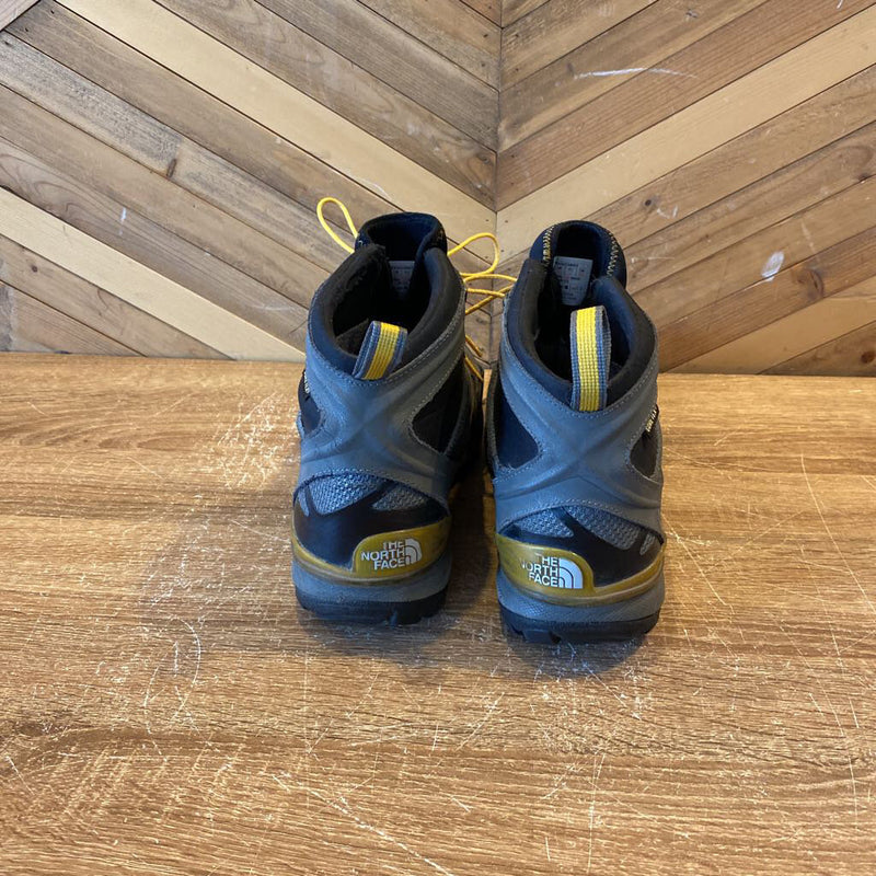 The North Face - Gore-Tex Hiking Boots - MSRP comparable $210: Grey/Yellow-men-10.5