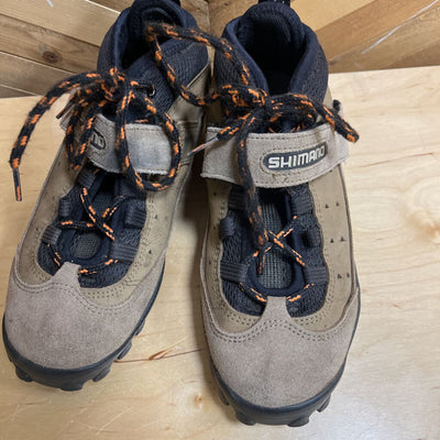 Shimano - SH-M057 Waterproof Cycling Shoes - SPD Cleats - MSRP $135: Tan/Black-men-M7