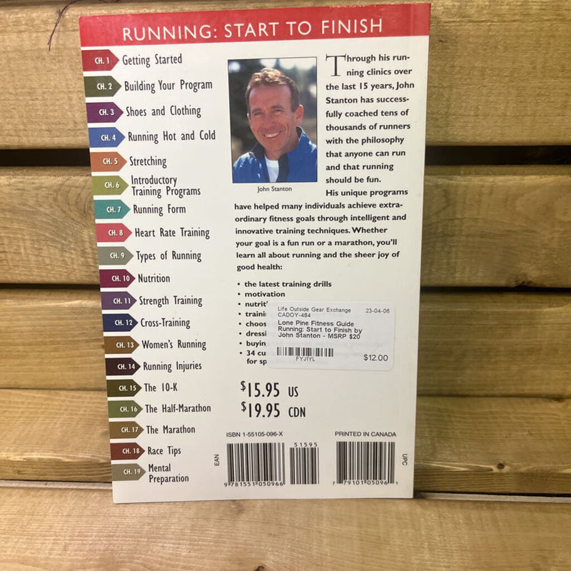 Running: Start to Finish by John Stanton - MSRP $20: --