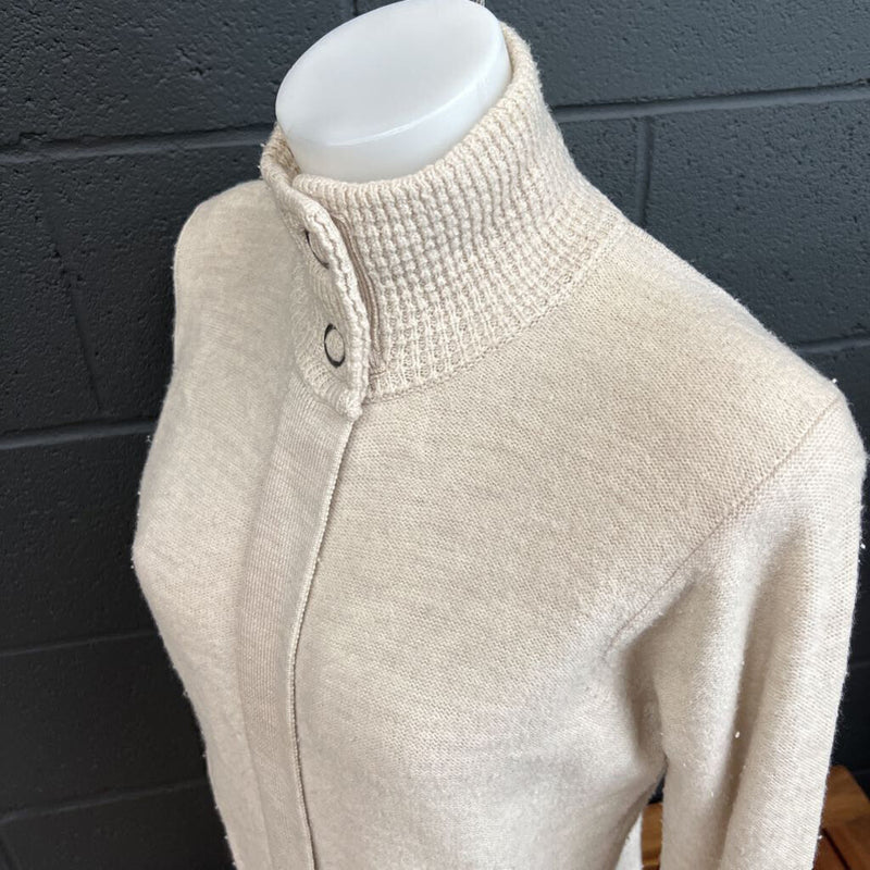 Smartwool - Full Zip Merino Wool Sweater - MSRP comparable $200: Beige-women-MD