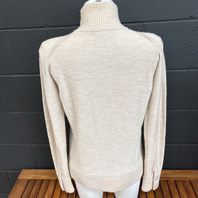 Smartwool - Full Zip Merino Wool Sweater - MSRP comparable $200: Beige-women-MD