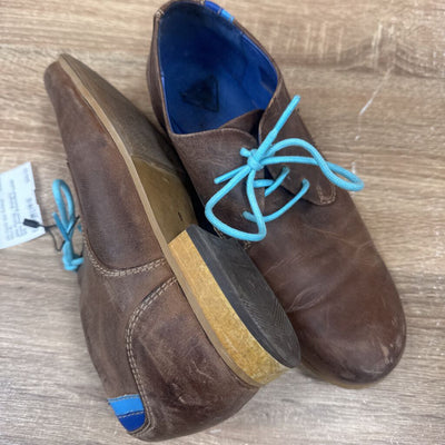 John Fluevog - Women's Dress Shoes: Brown/Blue Laces-women-W8