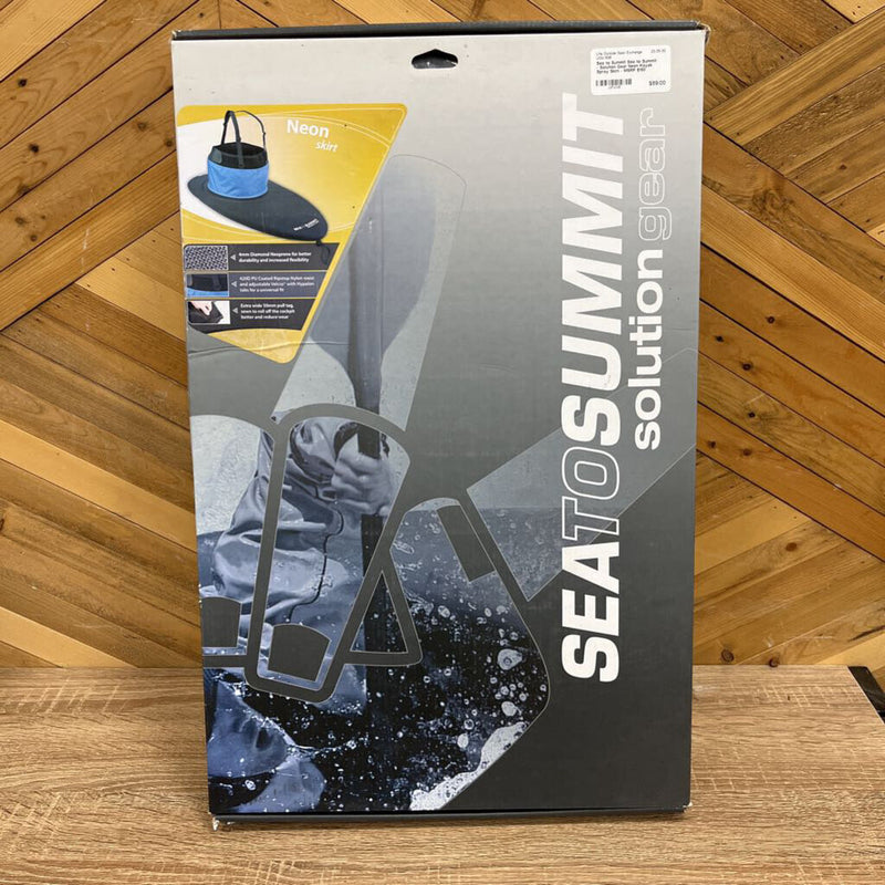 Sea to Summit - Solution Gear Neon Kayak Spray Skirt - MSRP $150: Blue/Grey--MD