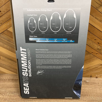 Sea to Summit - Solution Gear Neon Kayak Spray Skirt - MSRP $150: Blue/Grey--MD