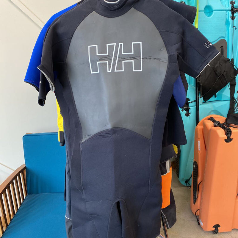 Helly Hansen - shorty wetsuit - MSRP comp $190: Black and Grey--LG