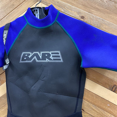 Bare - junior wetsuit - MSRP $130: Black and Blue-children-12