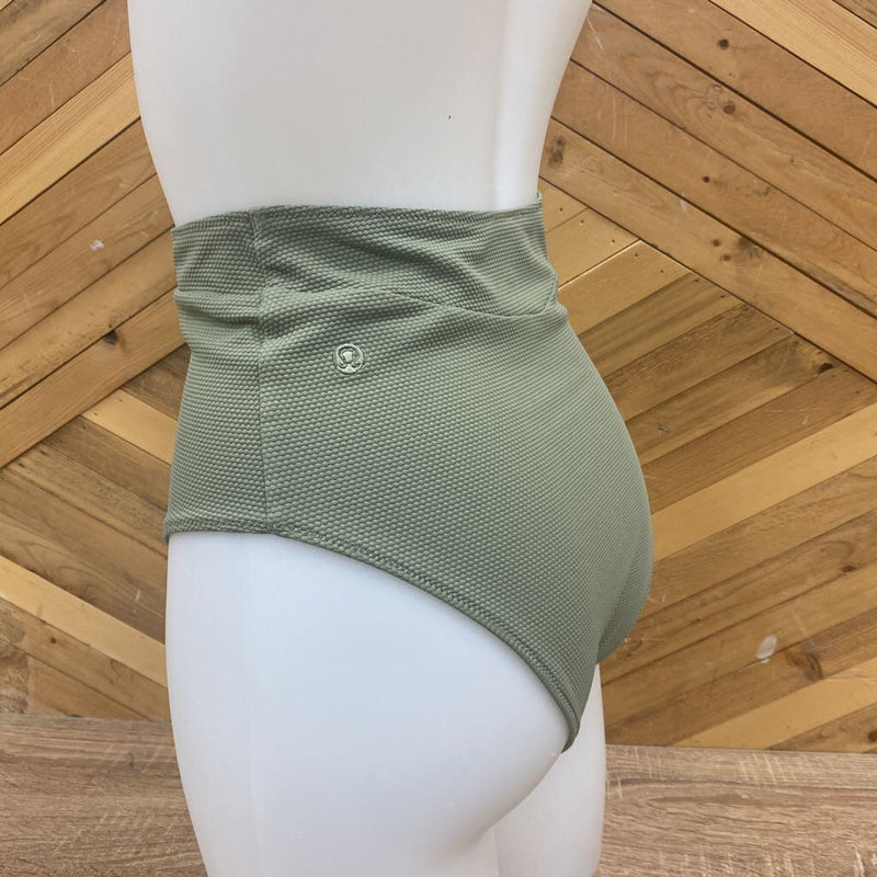 Lululemon - High Waisted Bikini Bottoms - MSRP comp $74: Sage Green-women-