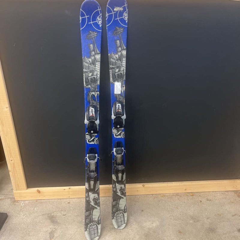 K2 Jury Twintip Downhill skis with Marker M700 Bindings MSRP $280: Blue--129