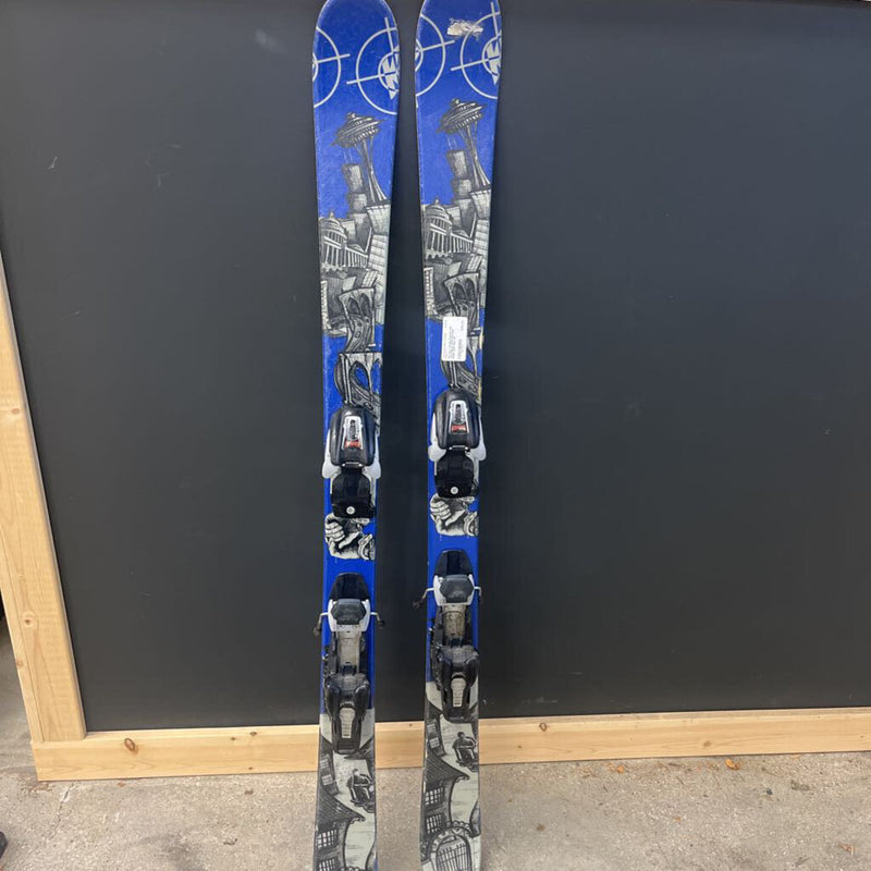 K2 Jury Twintip Downhill skis with Marker M700 Bindings MSRP $280: Blue--129