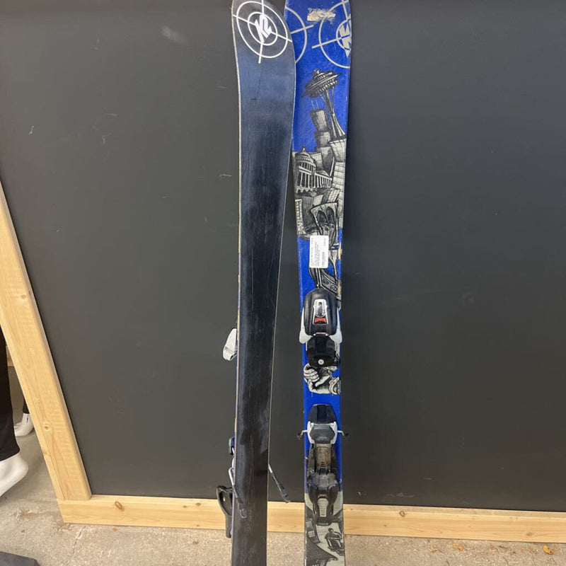 K2 Jury Twintip Downhill skis with Marker M700 Bindings MSRP $280: Blue--129