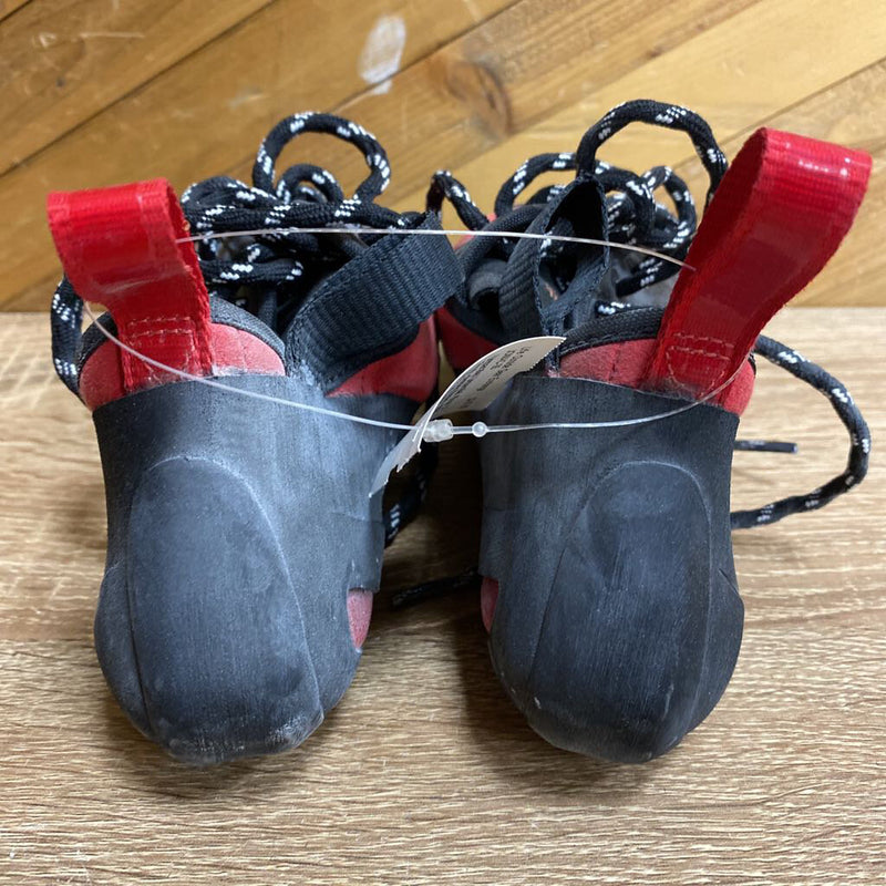 Unparallel -Sirus LV Rock climbing Shoes - MSRP $175: Black, red-unisex-6.5