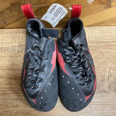 Unparallel - Lace Rock climbing Shoes - MSRP $175: Black, red-unisex-5.5