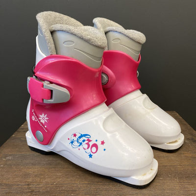 TechnoPro - Downhill Ski Boots - : White/Pink/Grey-children-21.5