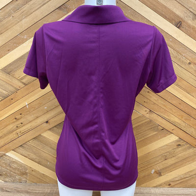 Nike - Women's golf polo - MRSP comp $70: Purple-women-MD