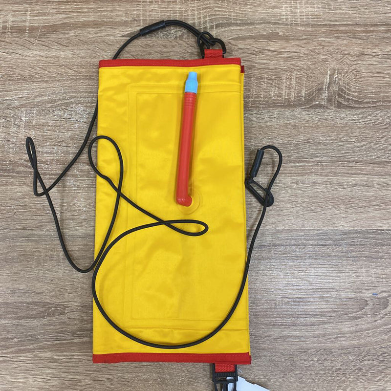 Inflatable Dry Bag w/ Tether: Yellow/Red--