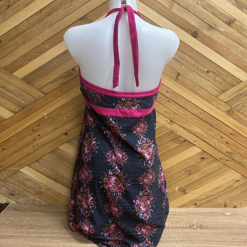 Patagonia- Halter dress- MSRP $100: Pink/Nay/Black -women-LG
