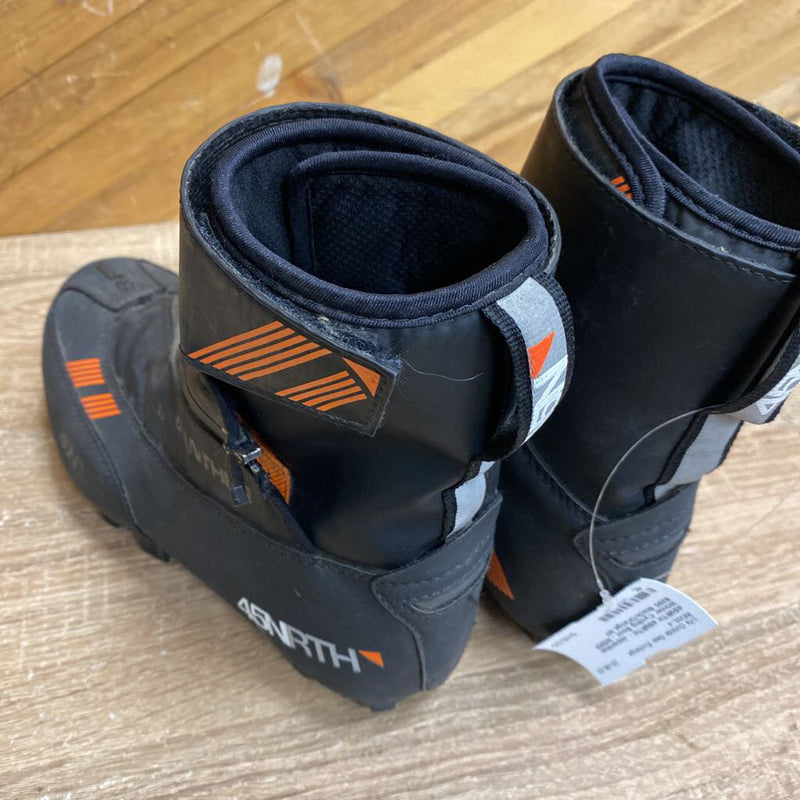 45NRTH - Japanther Winter Cycling Boot - MSRP $290: Black/Orange-unisex-M7