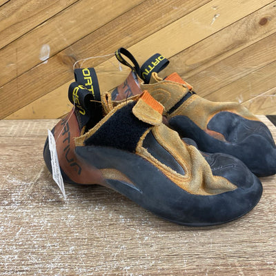 La Sportiva - Men's Python Climbing shoe - MRSP $180: Orange/Black-men-36