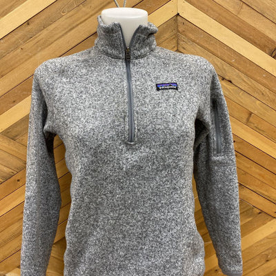 Patagonia - Women's 1/4-Zip Better Sweater Fleece - MSPR $169: Grey-women-SM