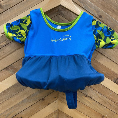 SwimSchool - Kid's Floating Swim Top - MSRP $22: Blue/Green-children-