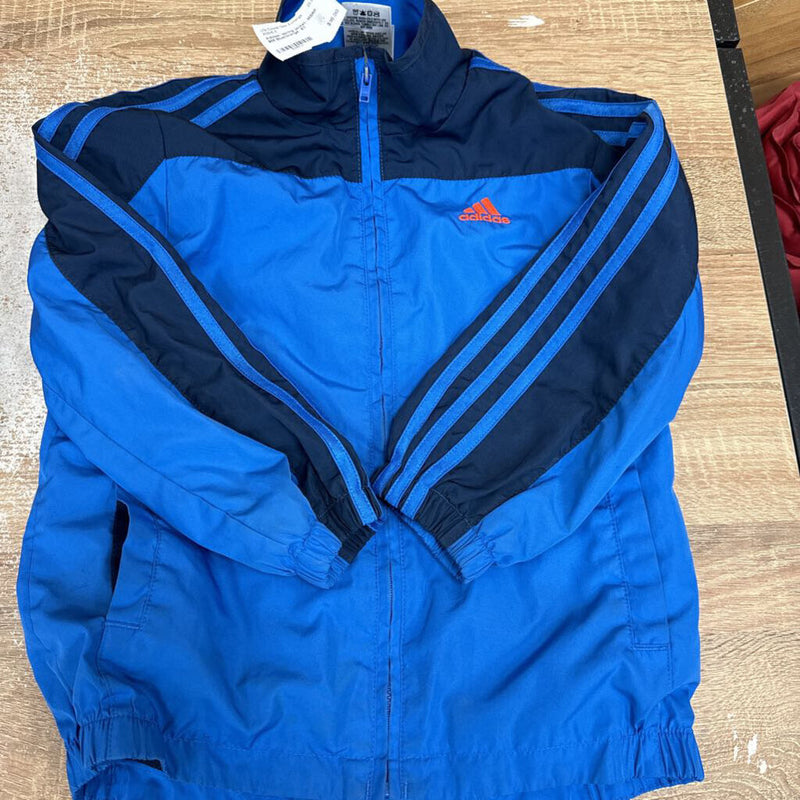 Adidas- spring jacket- MSRP $56: Blue/orange -children-6T