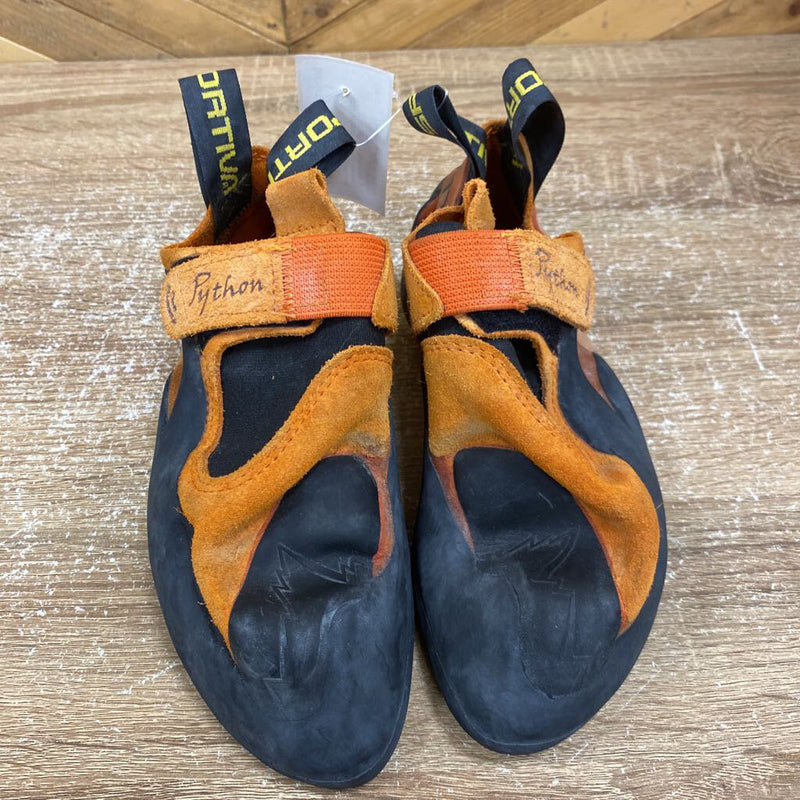 LA Sportiva - Python Climbing Shoes - MSRP $225: Orange/Black-women-4.5