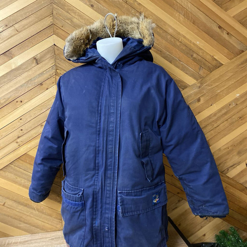 Snow Goose - Vintage Down Parka: Navy-unisex-LG