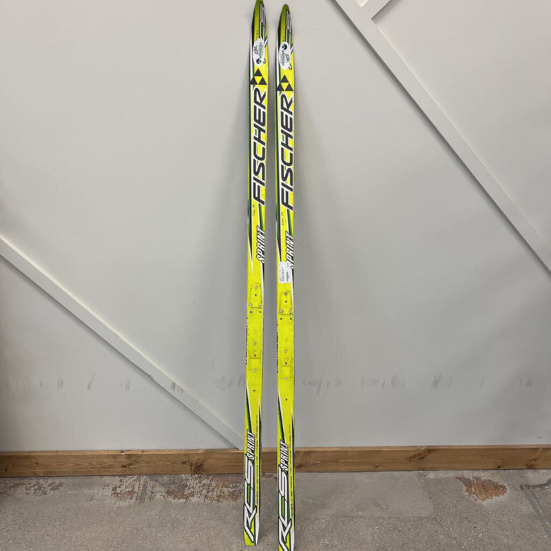 Fischer RCS Sprint XC Skis no bindings: Yellow--150