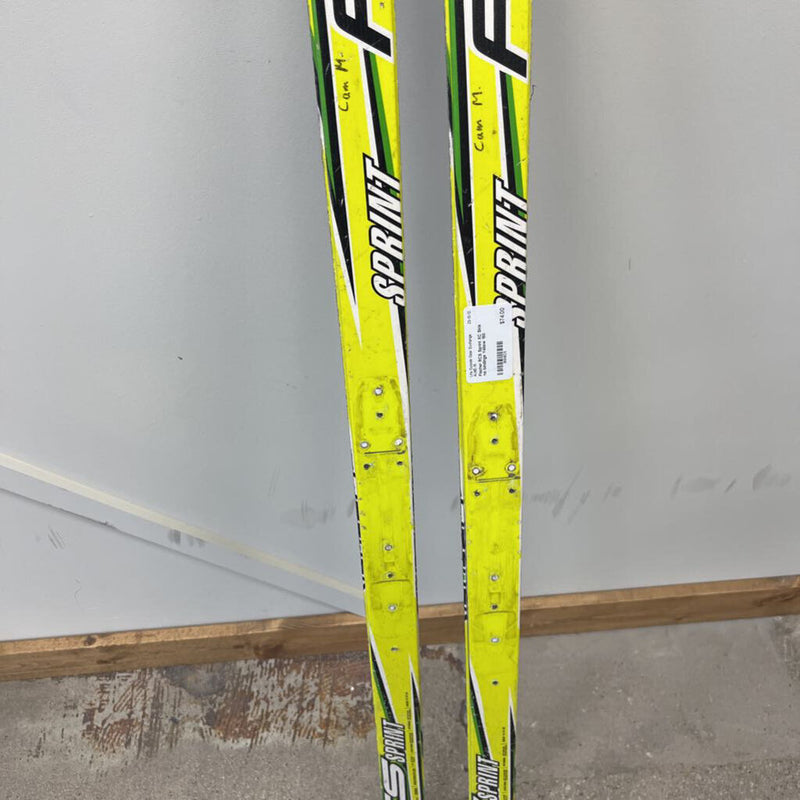 Fischer RCS Sprint XC Skis no bindings: Yellow--150