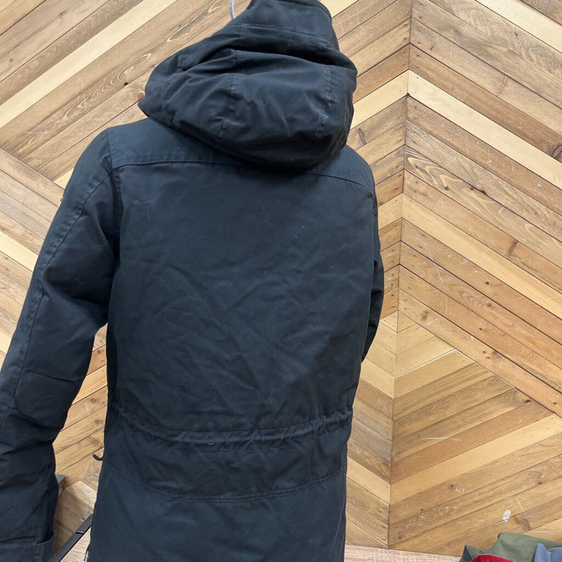 Fjallraven - Singi Down Jacket - MSRP $750: Black/Grey-women-MD