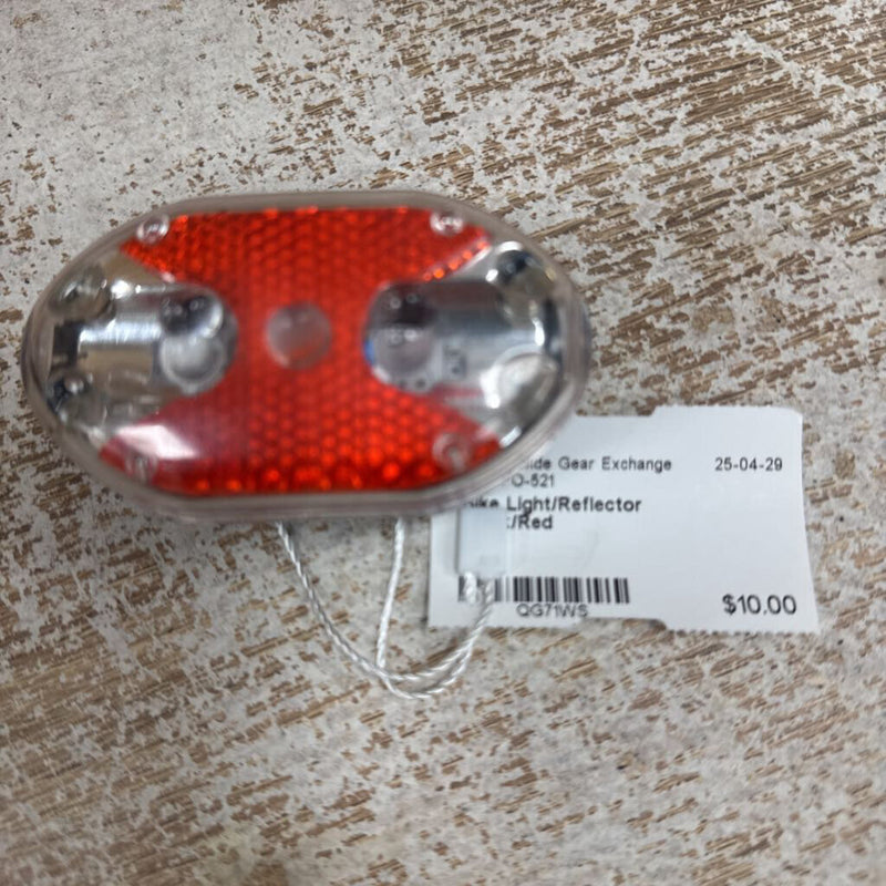 Bike Light/Reflector : Black/Red--