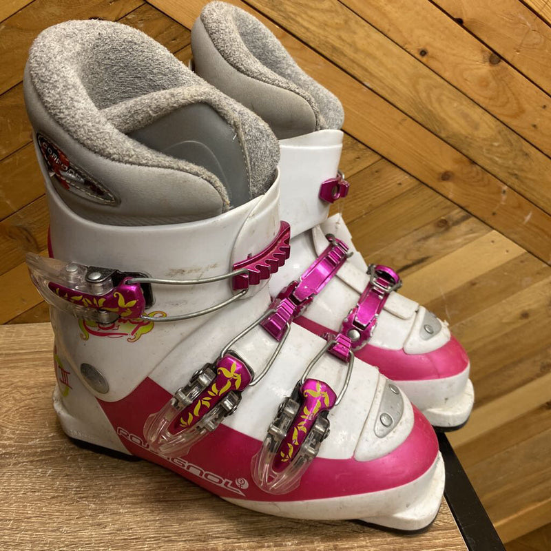 Rossignol- Comp J$ ski boot- MSRP $ 179: White Pink -children-21.5