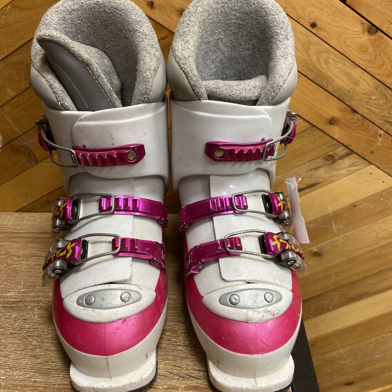 Rossignol- Comp J$ ski boot- MSRP $ 179: White Pink -children-21.5