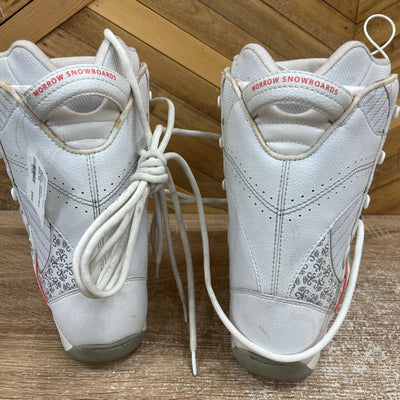 Morrow - Women's Wildflower Snowboard Boots: White-women-W6