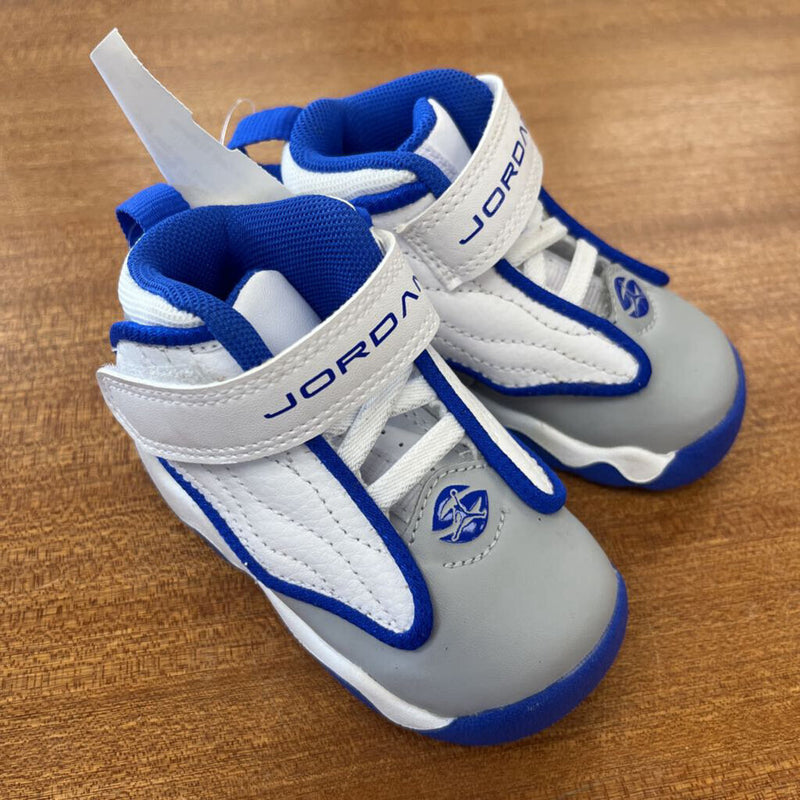 Jordan - Infant Jordan Pro Strong High-Top Shoes - MSRP $65: White/Grey/Blue-children-4T
