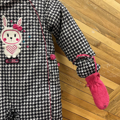 Souris Mini- snowsuit- MSRP $260: Black/White/Pink -children-24M