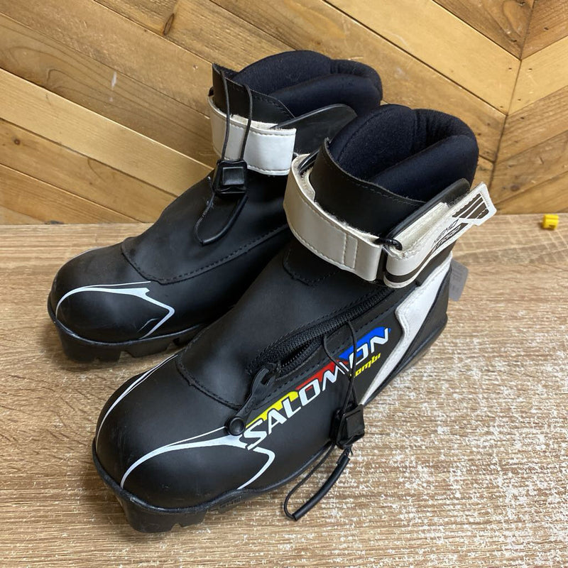 Salomon- Combi Jr SNS Pilot boot- MSRP $ 179: Black /white -children-34