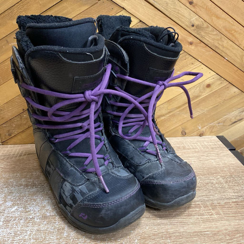 Ride- Intuition liner Snowboard Boots - MSRP $340: Black/Purple-women-8